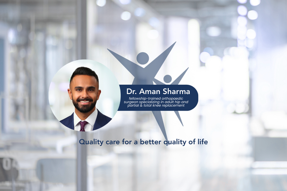 Dr. Aman Sharma hip and knee replacement surgeon on the South Shore